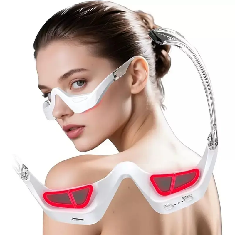 LED beauty eye mask, electric eye beauty device, used for eye care, advanced electric eye beauty equipment, suitable for everyone to use, white design