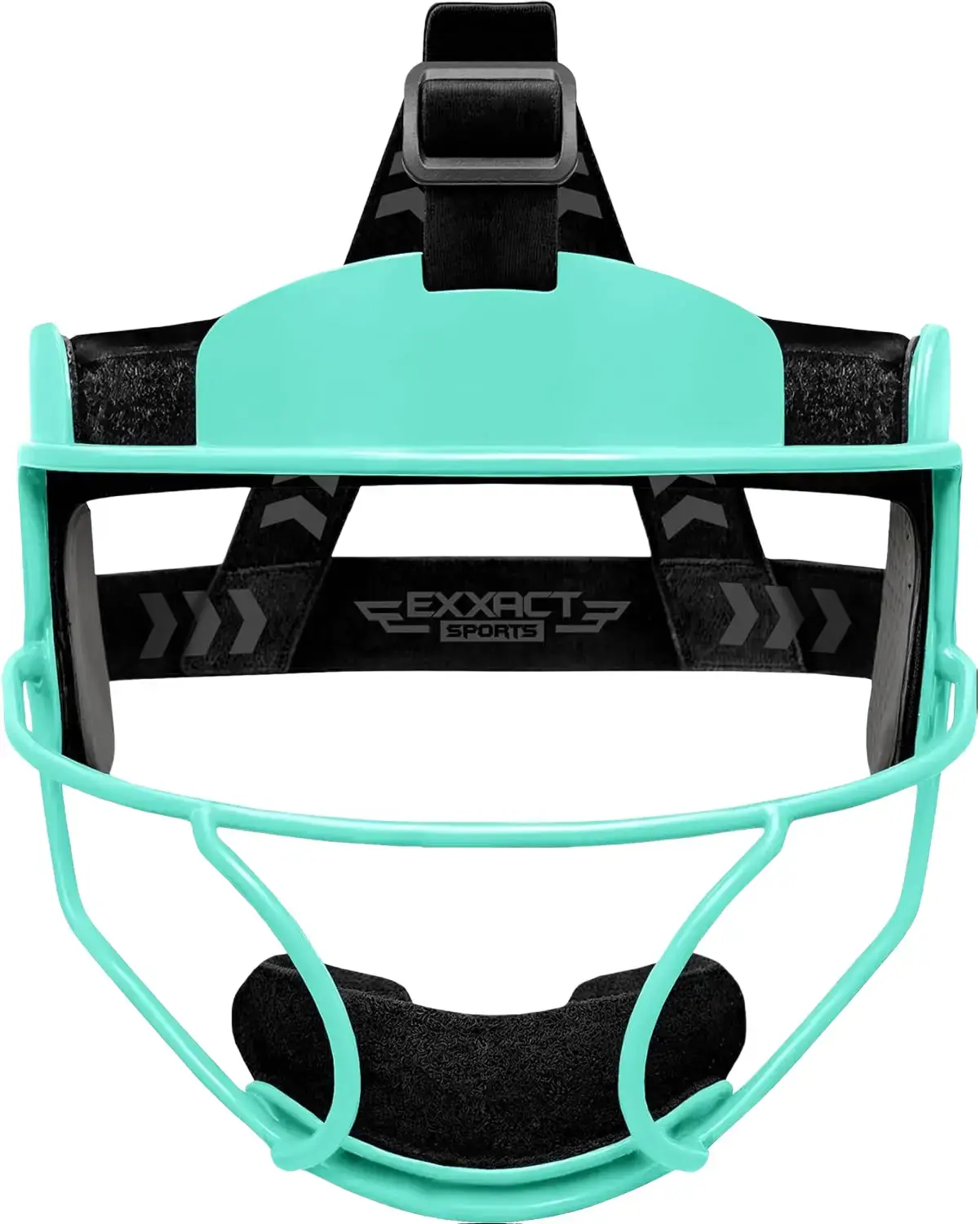Exxact Sports Baseball & Softball Face Mask - Alloy Steel High Impact Shell, Lightweight Adjustable Face Covers & Mask for Youth & Female Fielders, Comfortable Fit, Widest Field of View, All Seasons, Aqua Teal, Adult Female Fielders, Confidence-Boosting D