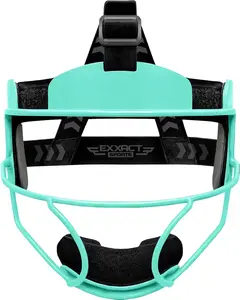 Exxact Sports Softball Face Mask Girls Youth & Adult, Protective Lightweight Fielders Mask Softball Youth For Enhanced Performance (Aqua Teal, Youth)