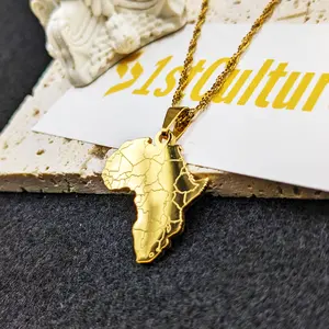 Africa Map Necklace, Africa Pendant, Necklace, Africa Pendant For Women & Men, Map Of Africa Silver Necklace, African Gift