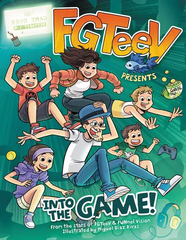 FGTeeV Presents: Into the Game!: A Graphic Novel (FGTeeV) by FGTeeV||Miguel Díaz Rivas [Hardback Book]