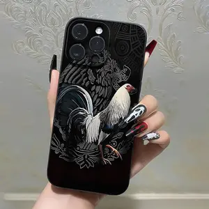 Rooster Pattern Phone Case, Decorative Phone Protector Cover, Phone Accessories Compatible with iPhone 7 8 X 11 12 13 14 15 16 Pro Max, Casing