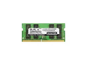 Black Diamond Memory 32GB 260-Pin DDR4 SO-DIMM DDR4 2400 (PC4 19200) Notebook Memory Model BD32G2400MQN28