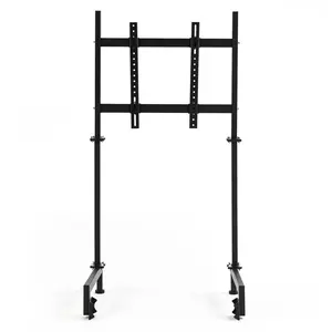 Supllueer Monitor Stand Fit Round Tube Racing Sim Cockpit Support 24-60 Inch TV