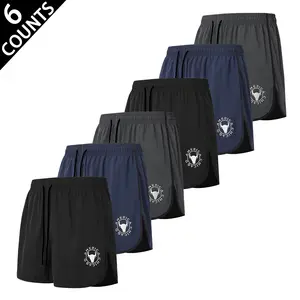 Men's Minimalist Essential Training Shorts Bundle - Subtle Logo, Clean Understated Aesthetic, Suitable for Daily Workouts and Low-Key Sports to Boost Quiet Confidence, Essential Shorts