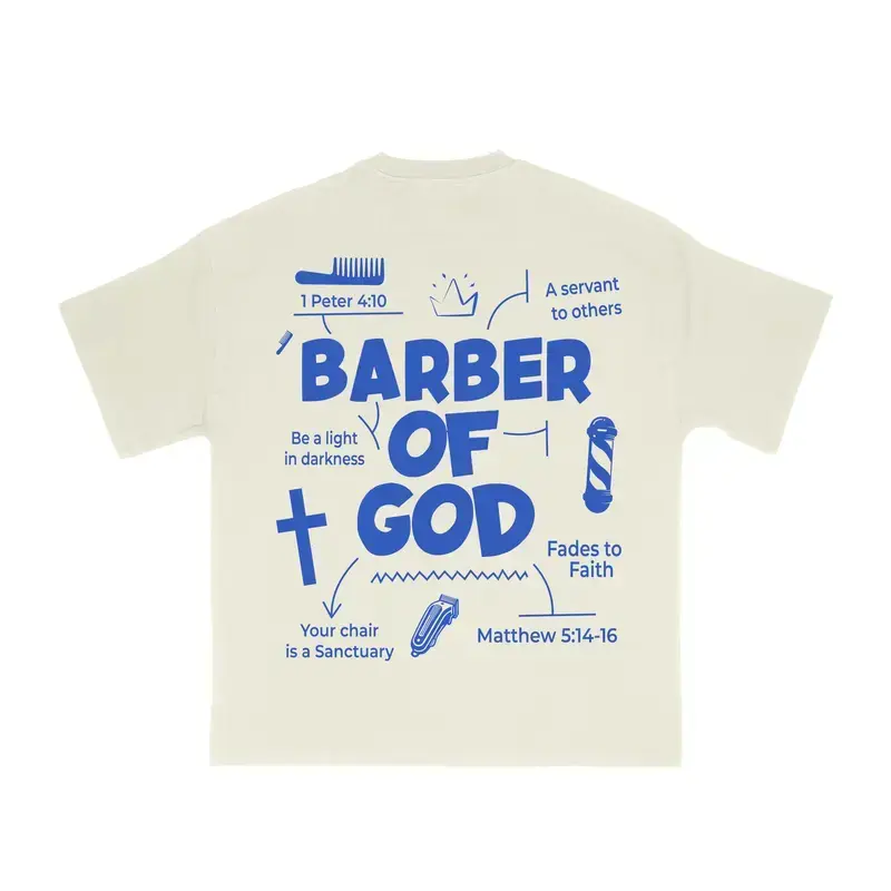 Barber Of God graphic tee