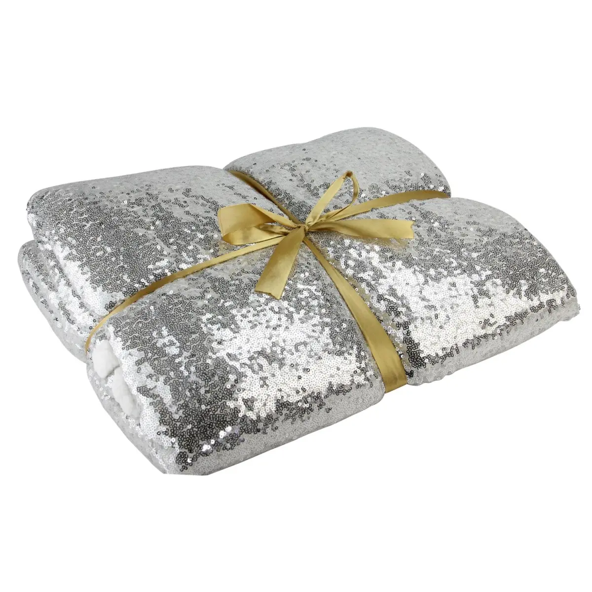 Northlight 32607831 49 x 67 in. Winters Beauty Sequined Decorative Throw Blanket, Shimmering Silver