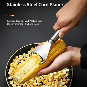 Stainless Steel Corn Peeler, Manual Corn Sheller, Kitchen Corn Cutter, Home Use Corn Stripper, Fishing Corn Remover, Efficient Corn Processing Tool