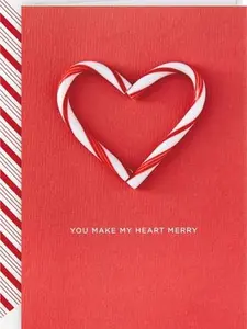 Hallmark Signature Holiday Card for Significant Other (Candy Cane Heart)