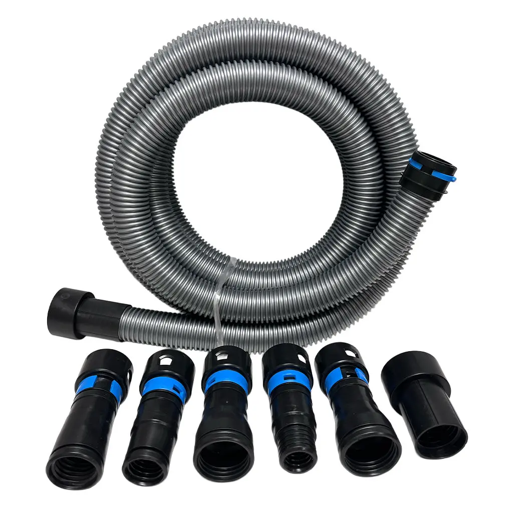 1-1/4” Shop Vac Hose Adapter Kit (17 ft) for Dust Collection | Quick Connect System