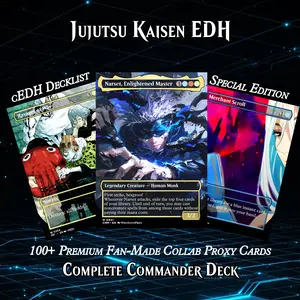 JUJUTSU KAISEN ANIME MTG PROXY COMMANDER DECK – PREMIUM COLLECTOR SET