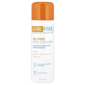ACNE FREE Oil Free Acne Cleanser, Acne Treatment, Fragrance-Free, 8 fl oz (237 ml)