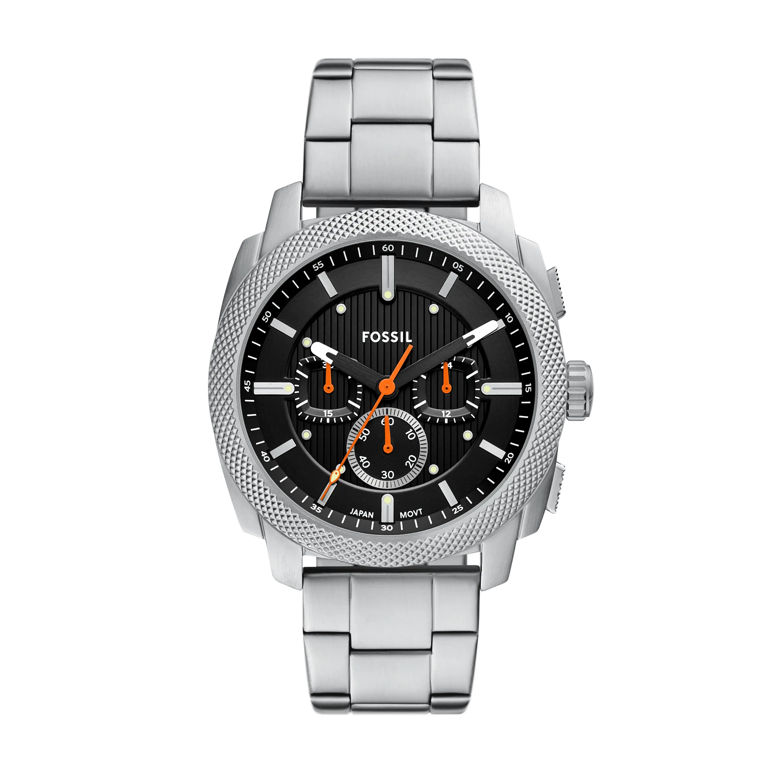 Fossil Men's Machine 44mm Chronograph, Stainless Steel Watch Fossil Men's Machine 44mm Chronograph, Stainless Steel Watch