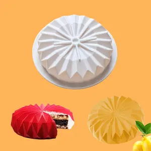 1pc Lace-Shaped Chocolate Mousse Silicone Mold, Ideal for DIY Mousse Cakes, Dessert Baking, Pastry Baking Tray, Silicone Cake Pan, Baking Supplies, Baking Tools