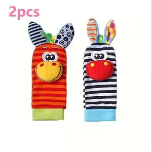 2 piece/4 piece Baby Toys Make Sounds and Play to Bring Joy to Babies and Toddlers, Halloween, Christmas and Thanksgiving Gifts, Cute Stuffed Animals and Baby Rattles