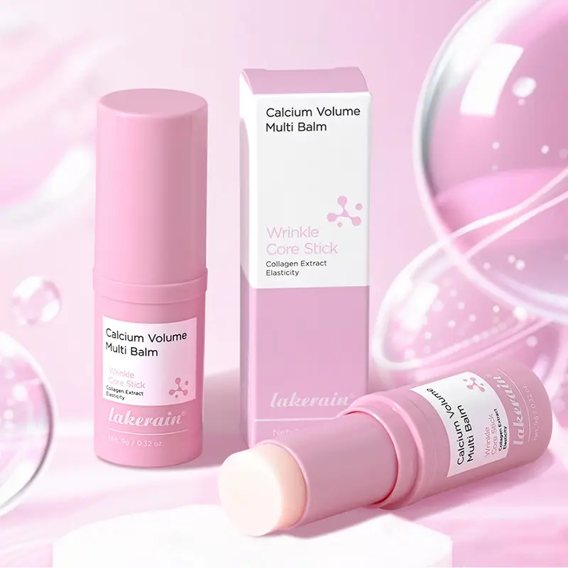 9g Calcium & Collagen Eye Balm Stick - Daily Facial Under-Eye Puff Fix, Nourishing Lightweight Compact Skincare, Anti-Aging Moisturizer, Reduces Dark Circles Fine Lines Wrinkles, Hydrating Firming Restoring, Smooth, For All Skin Types, Portable