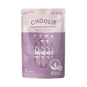 Choolip Squeeze Vita Stick Skin & Coat – Healthy Skin & Shiny Fur for Dogs & Cats (Omega-3 Support, 7 Sticks)