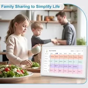 Calendar: 15-inch Wall Planner Digital Calendar & Chore Chart Smart Touchscreen Interactive Display for Family Schedules Wall Mount Included Great for Organizing Your 2025 Calendar