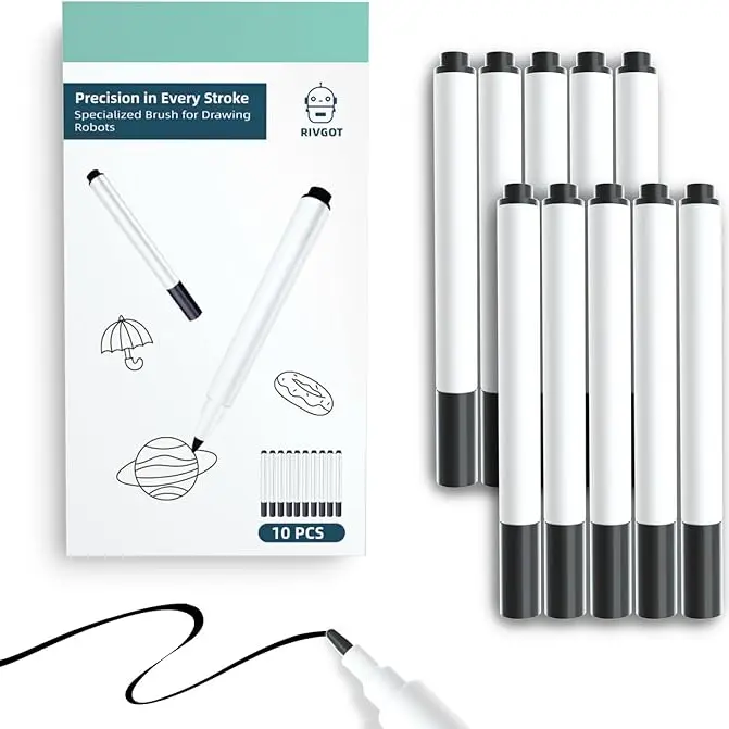 10 Replacement Pens, Drawing Robot Refills, Educational Arts & Crafts Supplies for Art Enthusiasts