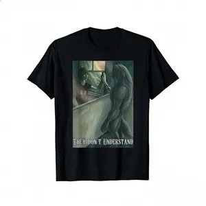 Werewolf Ripping Meme Alpha Wolf Werewolf Literally Me T-Shirt casual streetwear Fabric Menswear streetwear for all