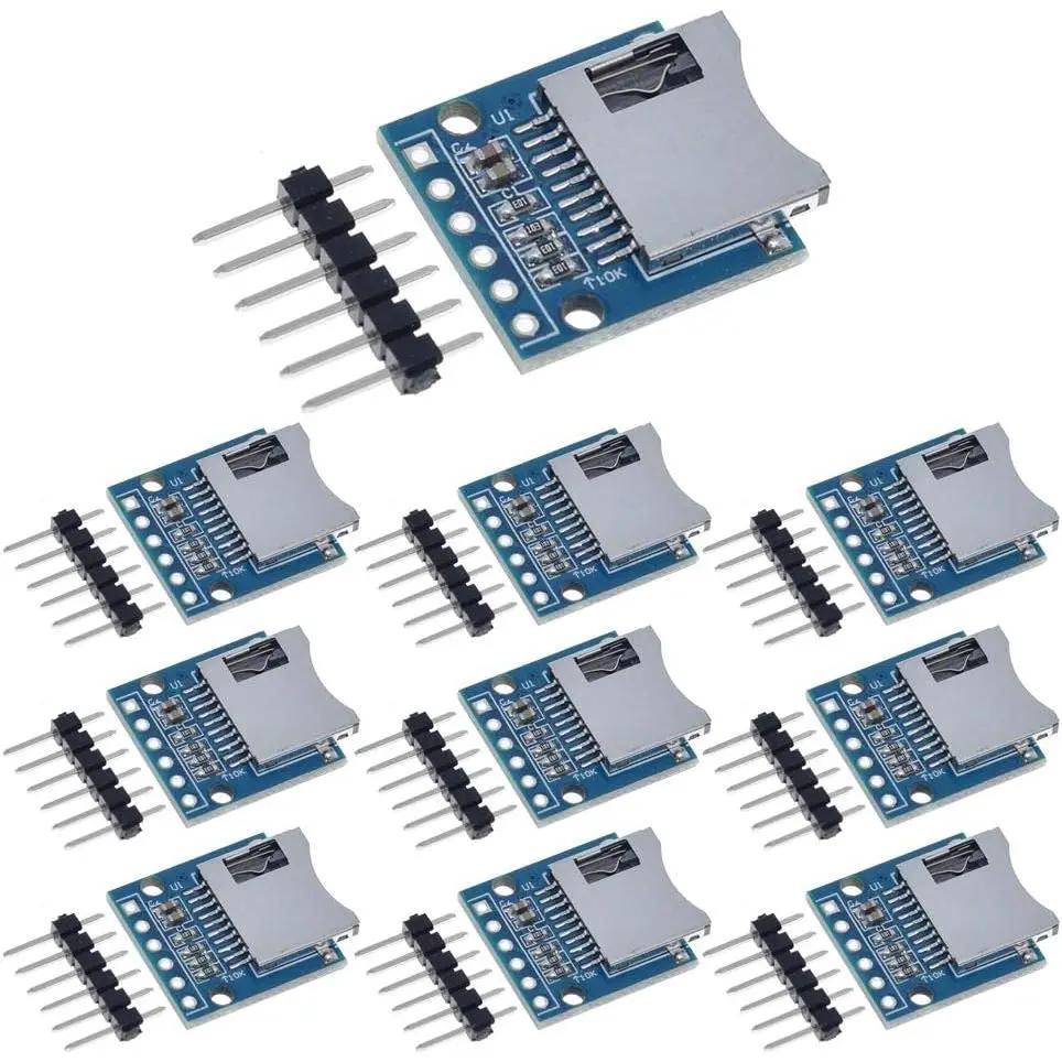 10 count  SD SDHC TF Card Adapter Reader Module with SPI Interface Level Conversion Chip for Arduino