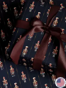 Nutcracker Wrapping Paper Holiday Gift Wrap Nutcracker Gift Wrap Elegant Christmas Gift Wrap Christmas Wrapping Paper Seasonal Gift Wrap
