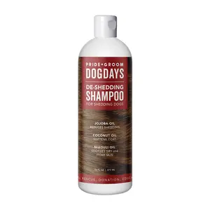 DOGDAYS De-Shedding Shampoo — Deep Moisturizing Formula for Dogs, Reduces Shedding, Strengthens Hair, Hypoallergenic, Professional-Grade, 16oz