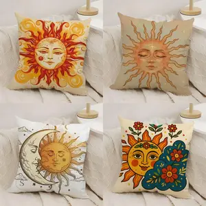 SHine B-Bohemian art Pillow Case Cozy short plush cover made with breathable organic fabric double sided artwork and a sleek invisible zipper ideal for durable warm and stylish home setups