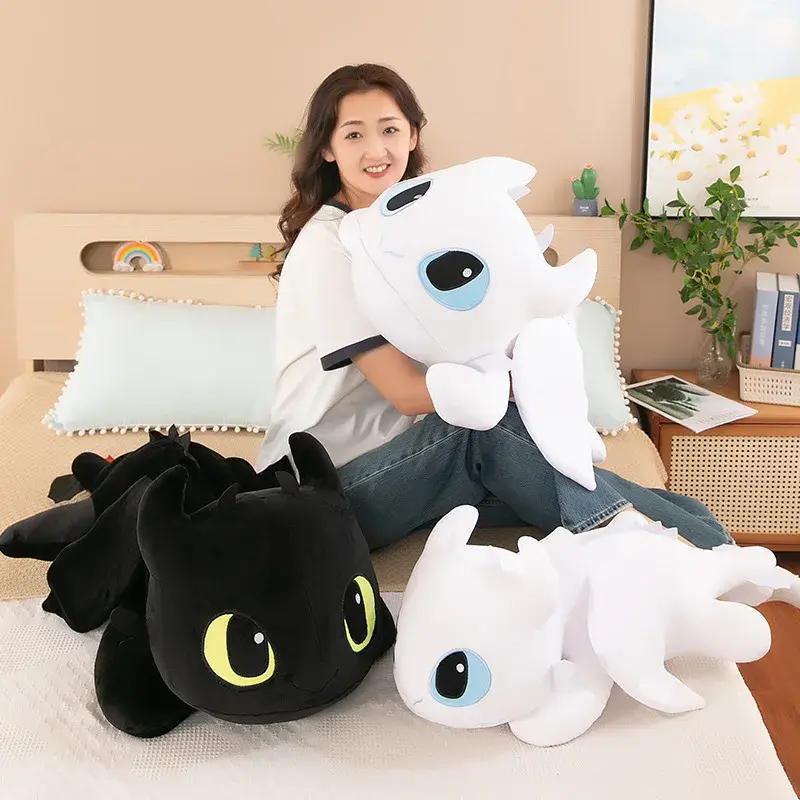 15.75in Little Flying Dragon Plush Toy Party Models Toothless Doll Pillow Girls Birthday Gift Dolls