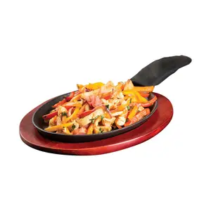 Tablecraft  Sizzle Platter Set Cast Iron - Black