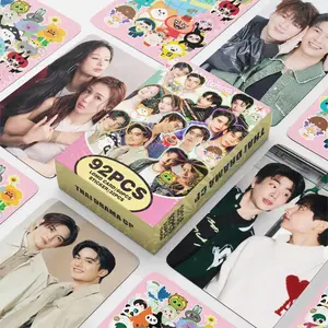 92 Pcs GMMTV Series Laser Lomo Cards Set OffGun EarthMix JoongDunk HD Photocards with Stickers Fans Gift Collection