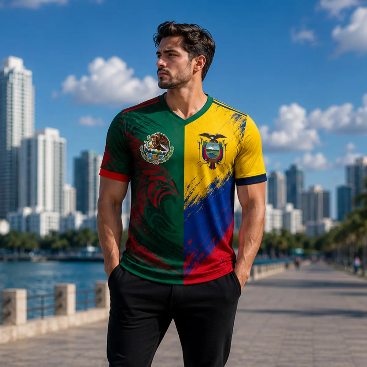Mexico Ecuador Sport Shirt