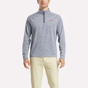 Reebok Men's Cationic Wicking Quarter-Zip Sweatshirt