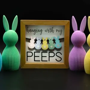 Peeps Easter Bunnies 3d printed