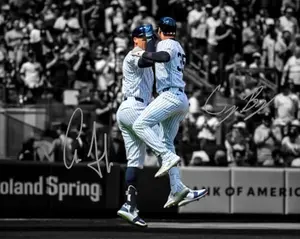 Aaron Judge Cody Bellinger New York Yankees Signed Photo with Autograph Print Poster Wall Art Home Decor