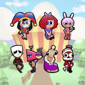 The Amazing Digital Circus Keychains
