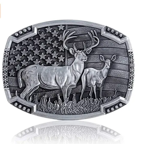 Deer belt buckle Hunting Gift 1779