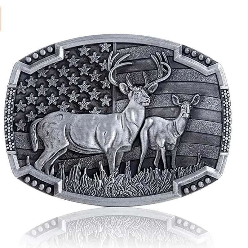 Deer belt buckle Hunting Gift 1779