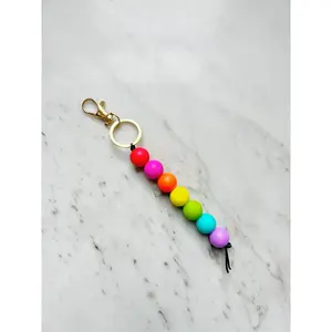 Neon Rainbow Keychain