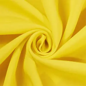 Bold Sunny Rayon Challis Fabric – Canary Yellow 59" Wide, Sold by Yard