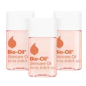 (A)Bio-Oil Skincare Body Oil Serum – Travel Size (.85 oz) Pack of 3 for Scars & Stretch Marks, Vitamin E & A Moisturizer