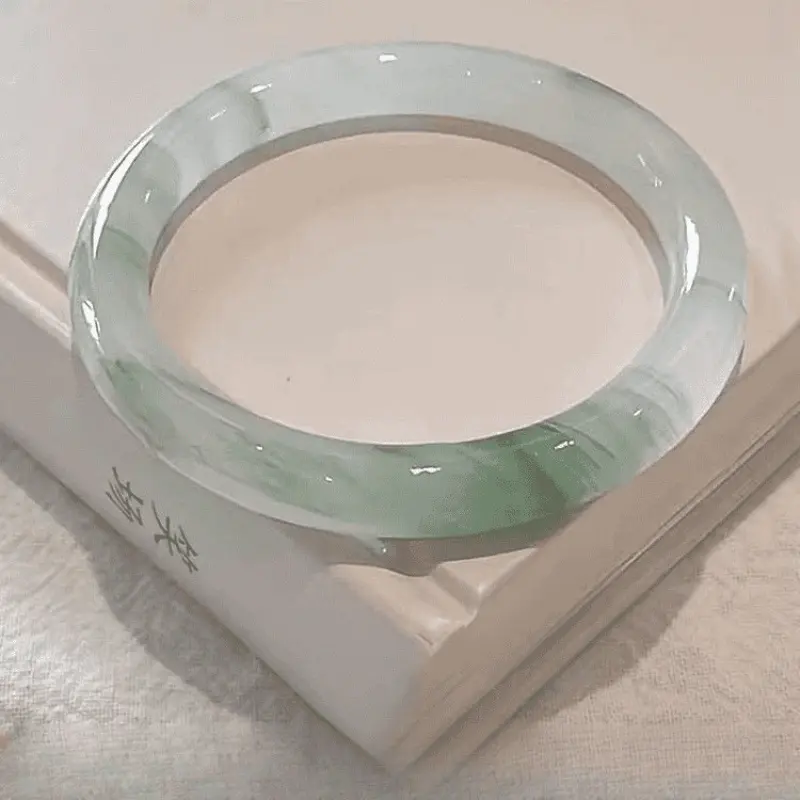 Elegant Tianshan Emerald Look Imitation Jade Bangle, Versatile Bracelet for Daily and Formal Wear, Perfect Gift for Birthday, Valentine's Day & Christmas