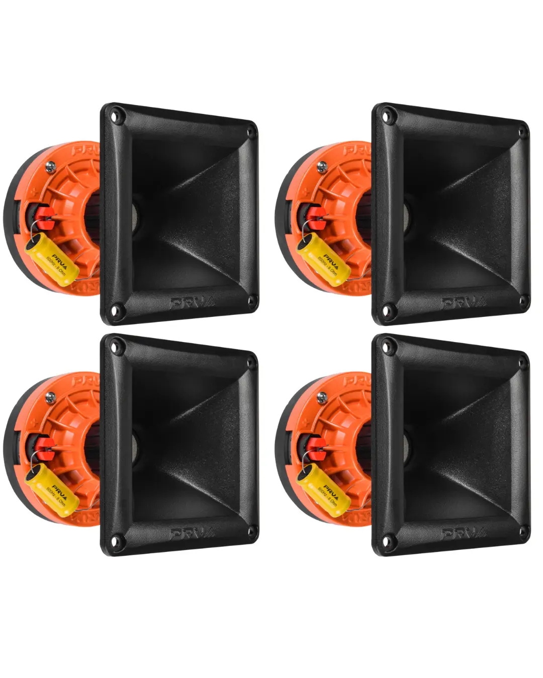 4x PRV Audio WG270Ph Compact Phenolic 2" VC Compression Driver + Horn 600 Watts
