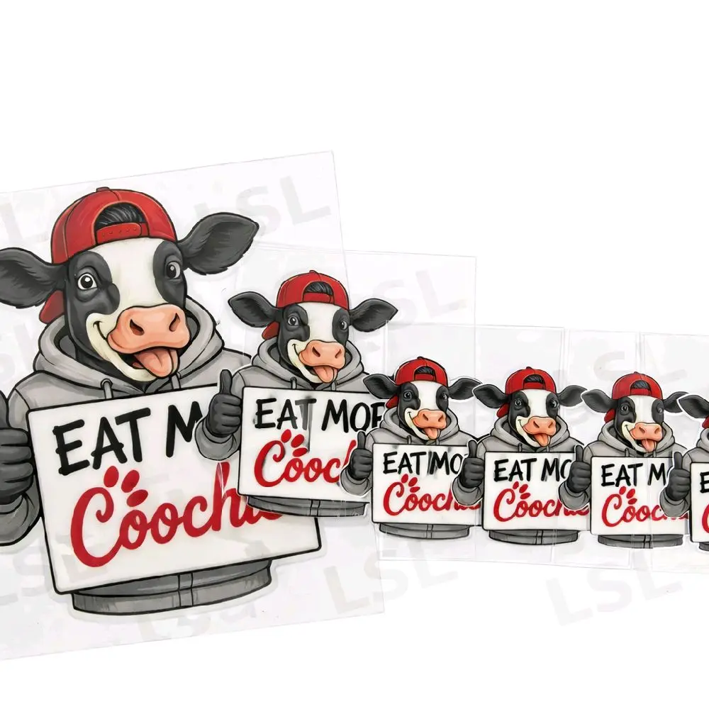 Funny Cow Uv Sticker 5 Pack Funny Cow Uv Sticker 5 Pack
