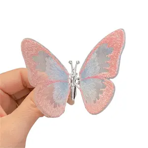 Girl hair clip, movable butterfly hair clip, hairstyle accessory, sweet butterfly hair clip, side clip suitable for girls