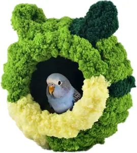 Bird Nest, Parakeet Breeding House Parrot Snuggle Hut Budgie Bed for Conure, Budgie, Parakeet, Cockatiel, Lovebird, Canary, Finch, Hamster, Small Pets