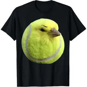 Bdhjydb Tennis Bird Ball Meme Funny T-Shirt