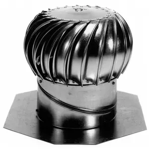 212 MAIN Galvanized Steel Turbine Ventilator - Large-Size Accessory for Large Home Appliances, 20x15.75in Ventilation Fan Component