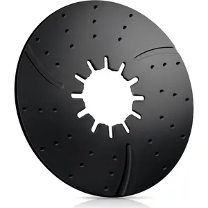 5th Wheel Hitch Lube Plate 10 Inch Rv Camper Trailer Fifth Wheel Plate Disc Accessories for Trailer Safety Kit, 3/16 Inch Thick(Black)