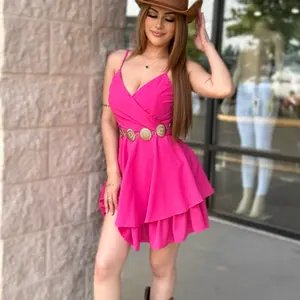 Women's Casual Princess Ruffle Dress - Womenswear